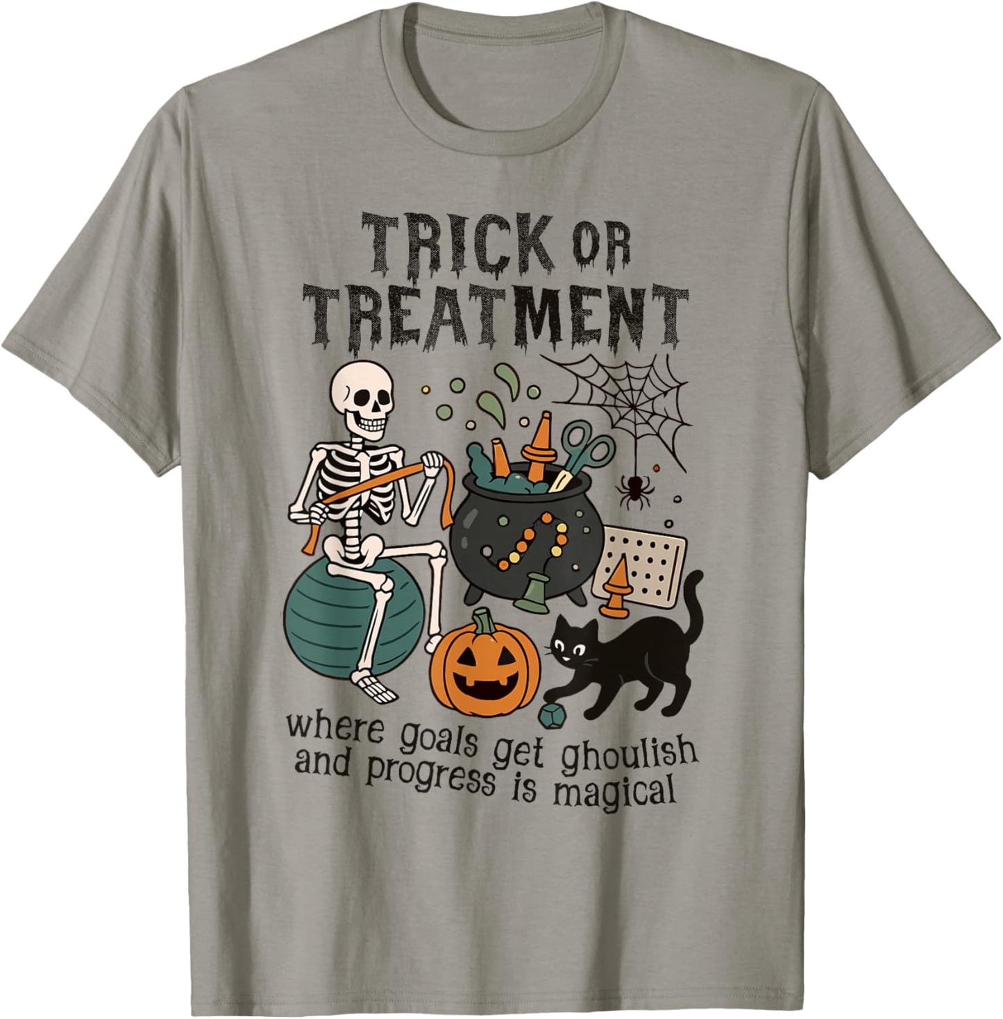 Trick or Treatment OT Halloween Funny Occupational Therapy T-Shirt - T-Shirt | Sand
