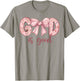 God Is Good Pink Coquette Bow Bible Verse Quote Christian T-Shirt - T-Shirt | Sand