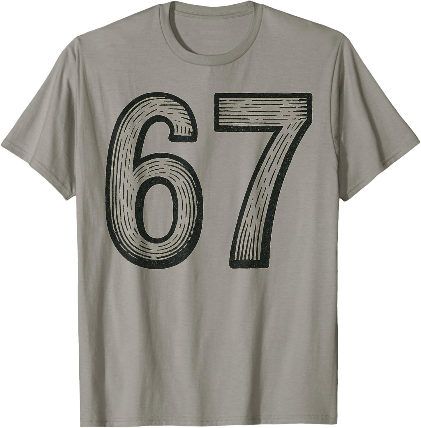 67 Six Seven 6 7 Meme Design Funny 6 7 T-Shirt - T-Shirt | Sand