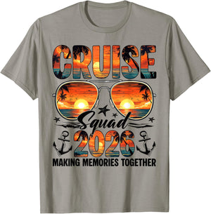 Cruise Squad 2026 Making Memories Together Matching Family T-Shirt - T-Shirt | Sand