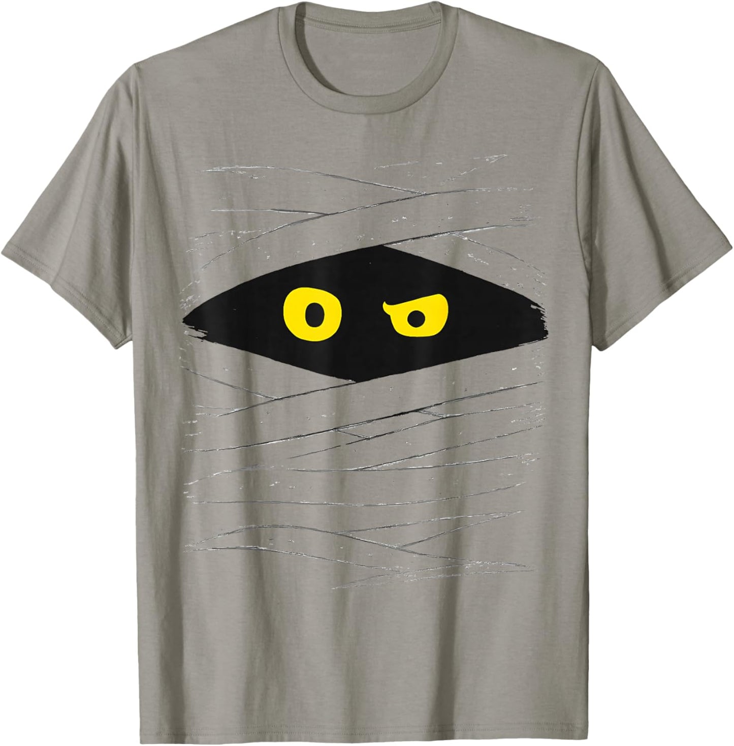 Mummy Wrap Eyes Costume Funny Scary Spooky Halloween T-Shirt - T-Shirt | Sand