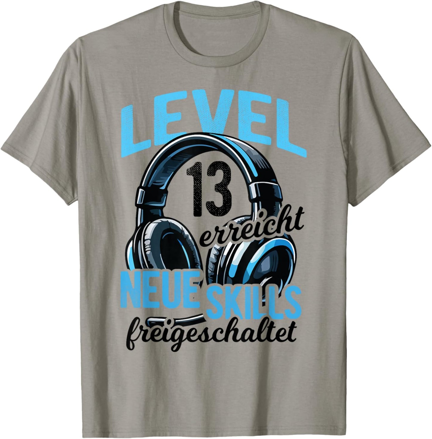 13. Geburtstag Jungen Video Gamer Level 13 Erreicht Junge T-Shirt - T-Shirt | Sand