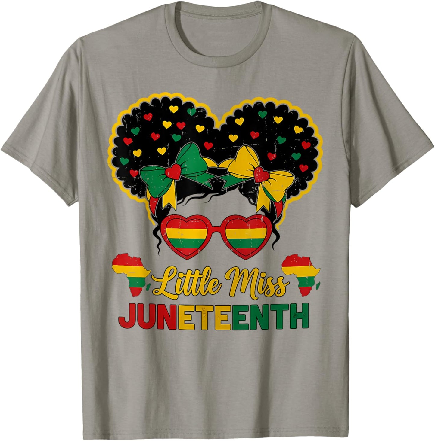 Afro Black Girl Juneteenth 1865 African Pride Celebration T-Shirt - T-Shirt | Sand