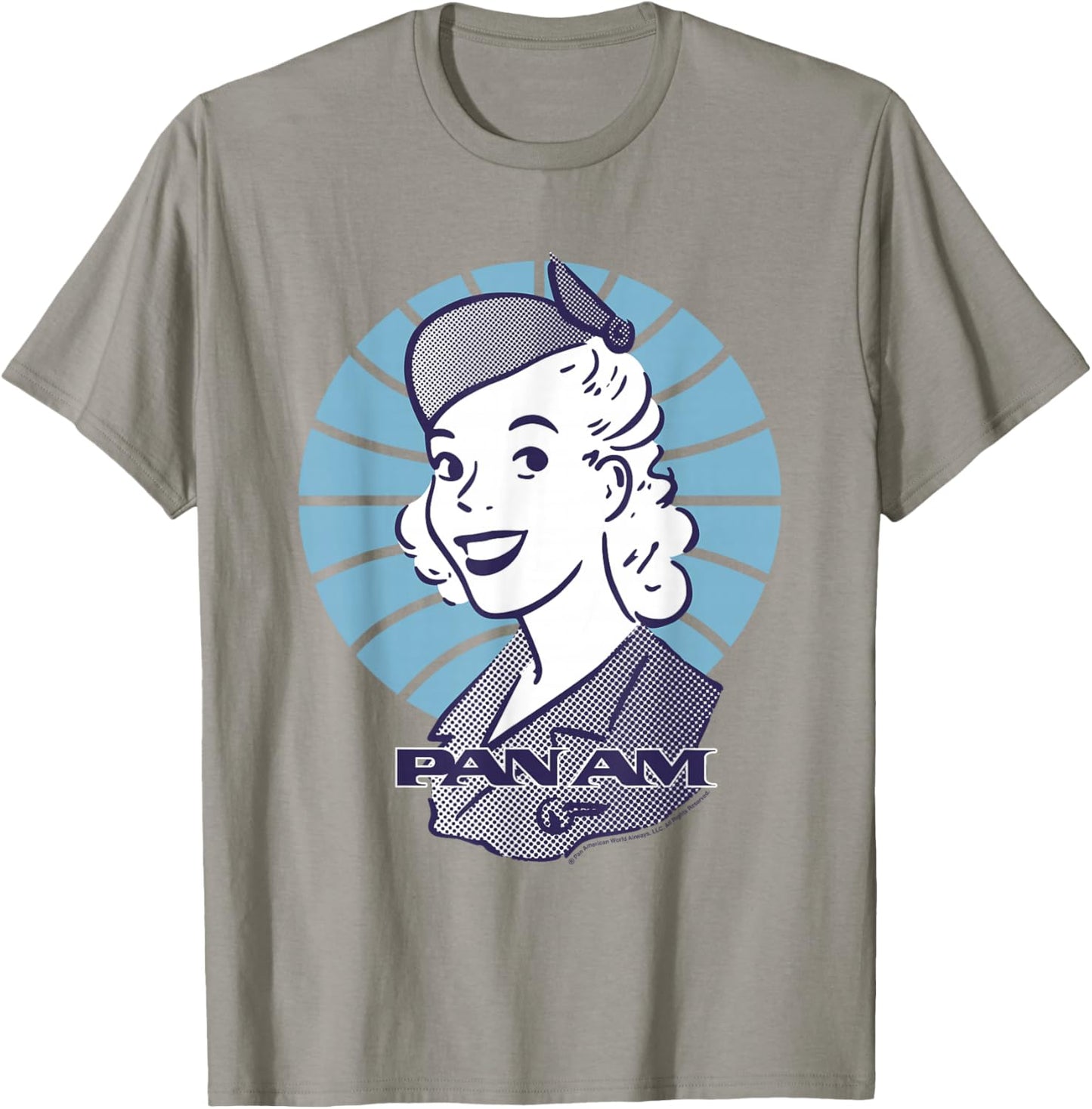 Pan Am Flight Attendant Smile T-Shirt - T-Shirt | Sand