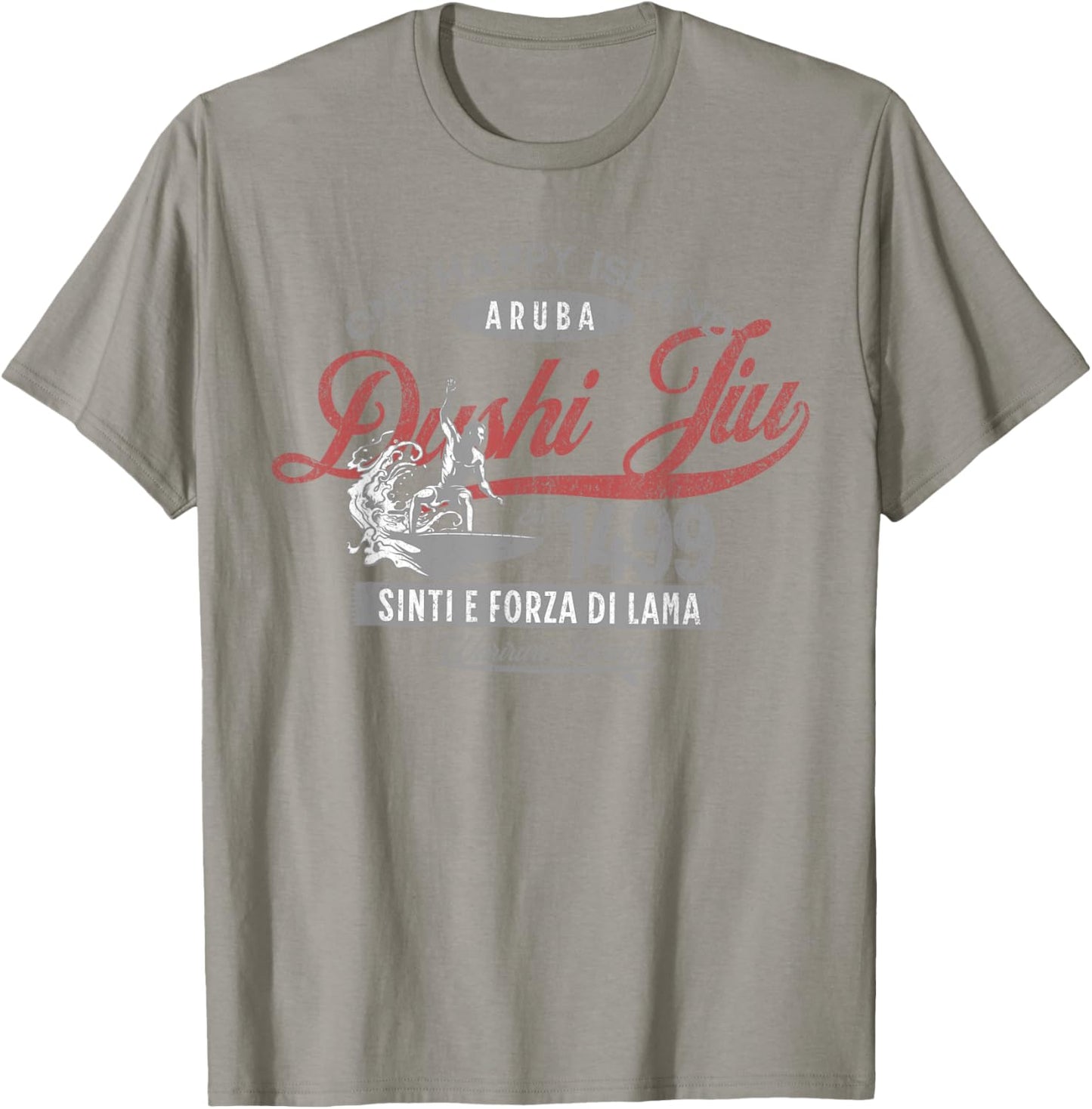 One Happy Island Aruba Shirt Cool Surfing Dushi Jiu Vintage T-Shirt - T-Shirt | Sand
