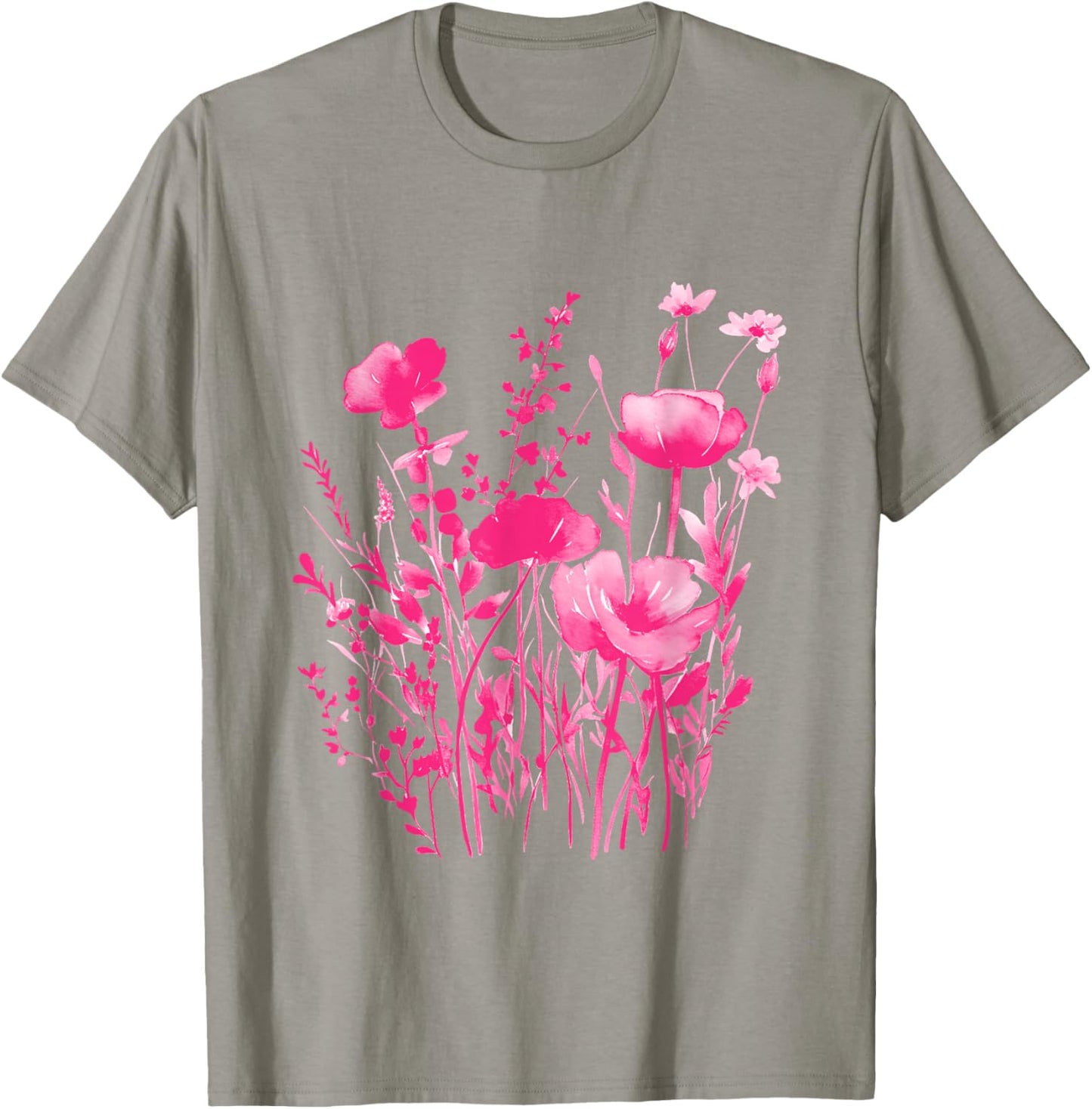 Pink Floral Shirt -Pink Flowers T-Shirt - T-Shirt | Sand