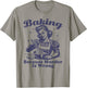 Baking Because Murder Is Wrong T-Shirt - T-Shirt | Sand
