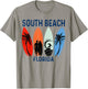 Retro South Beach Florida Surfing Beach Men Women Kids T-Shirt - T-Shirt | Sand