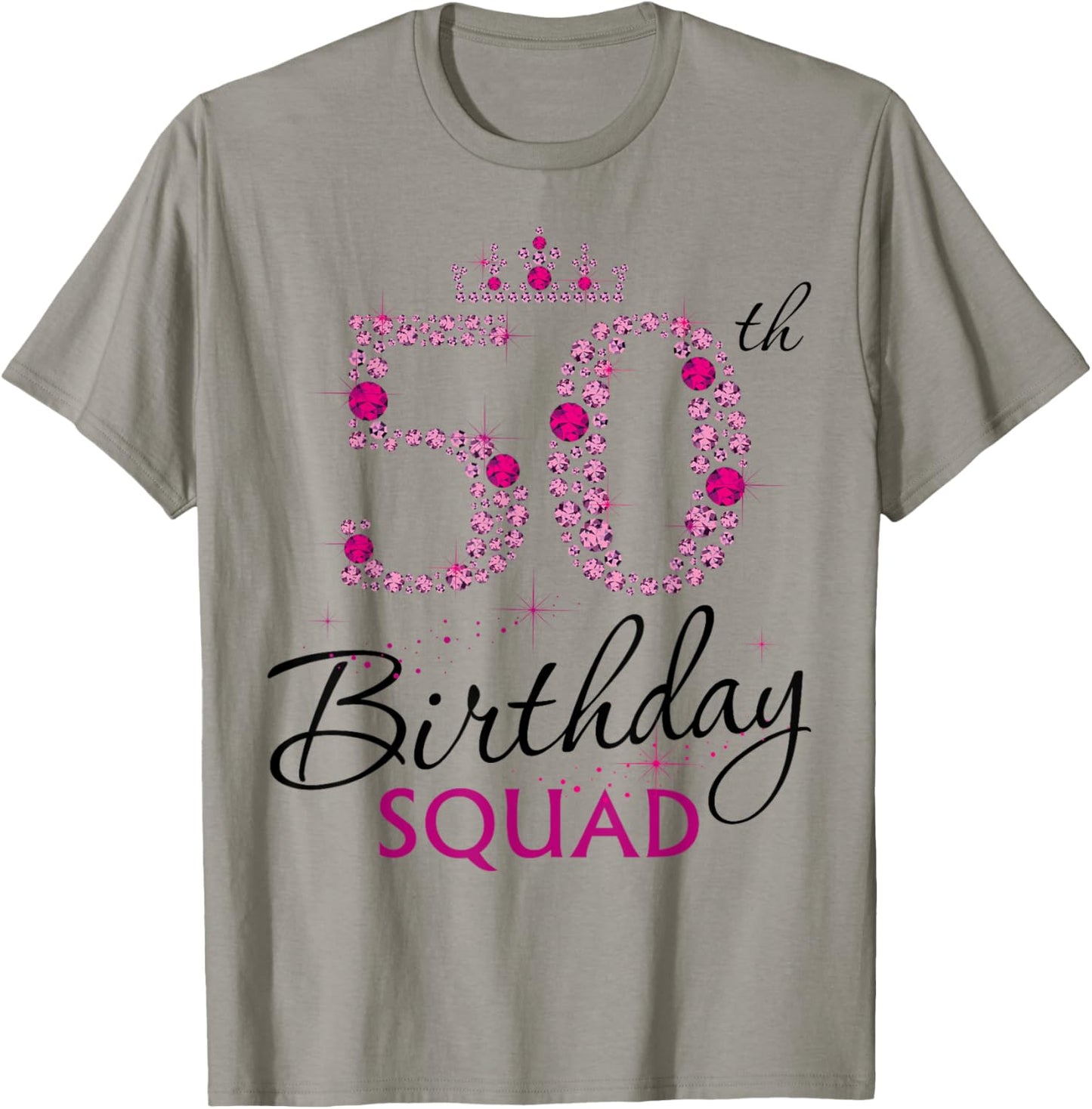 50th Bday Group Birthday 50 Birthday 50 Party Crew Squad T-Shirt - T-Shirt | Sand