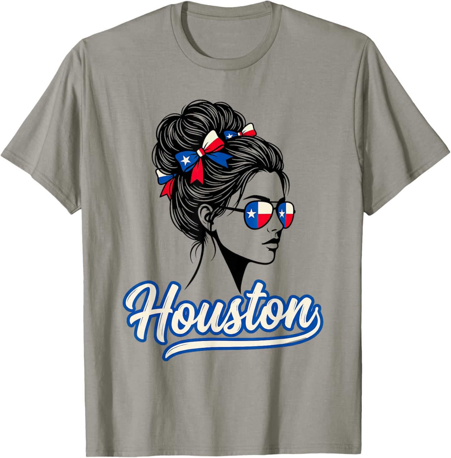 Houston Texas for Woman Texan for Girl Travel Souvenir T-Shirt - T-Shirt | Sand