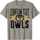 Kennesaw State Owls Vintage 90's Retro White T-Shirt - T-Shirt | Sand