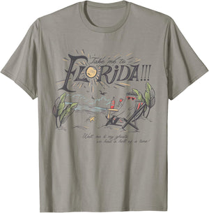 Take Me to The Florida Funny Ghost On The Beach T-Shirt - T-Shirt | Sand