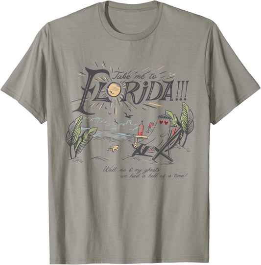Take Me to The Florida Funny Ghost On The Beach T-Shirt - T-Shirt | Sand
