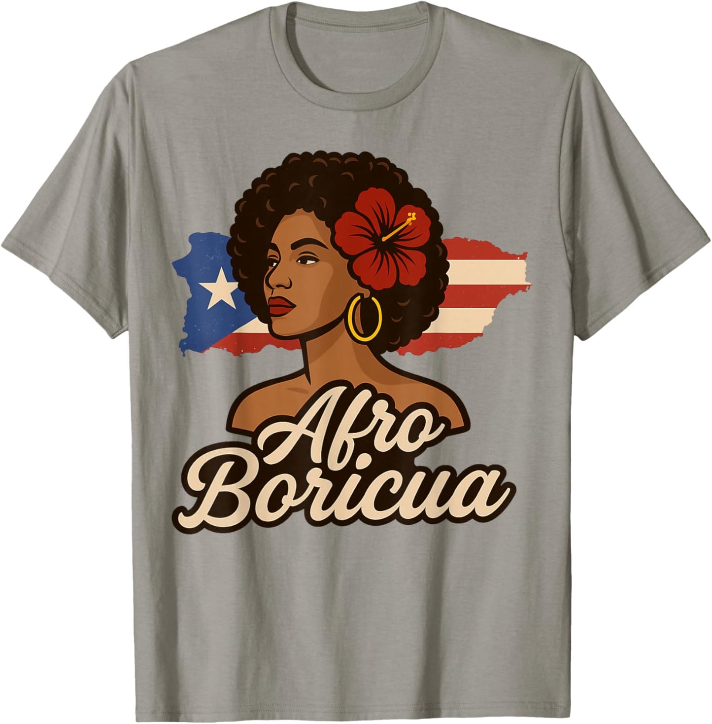 Afro Boricua Puerto Rican Heritage Proud Puerto Rico T-Shirt - T-Shirt | Sand