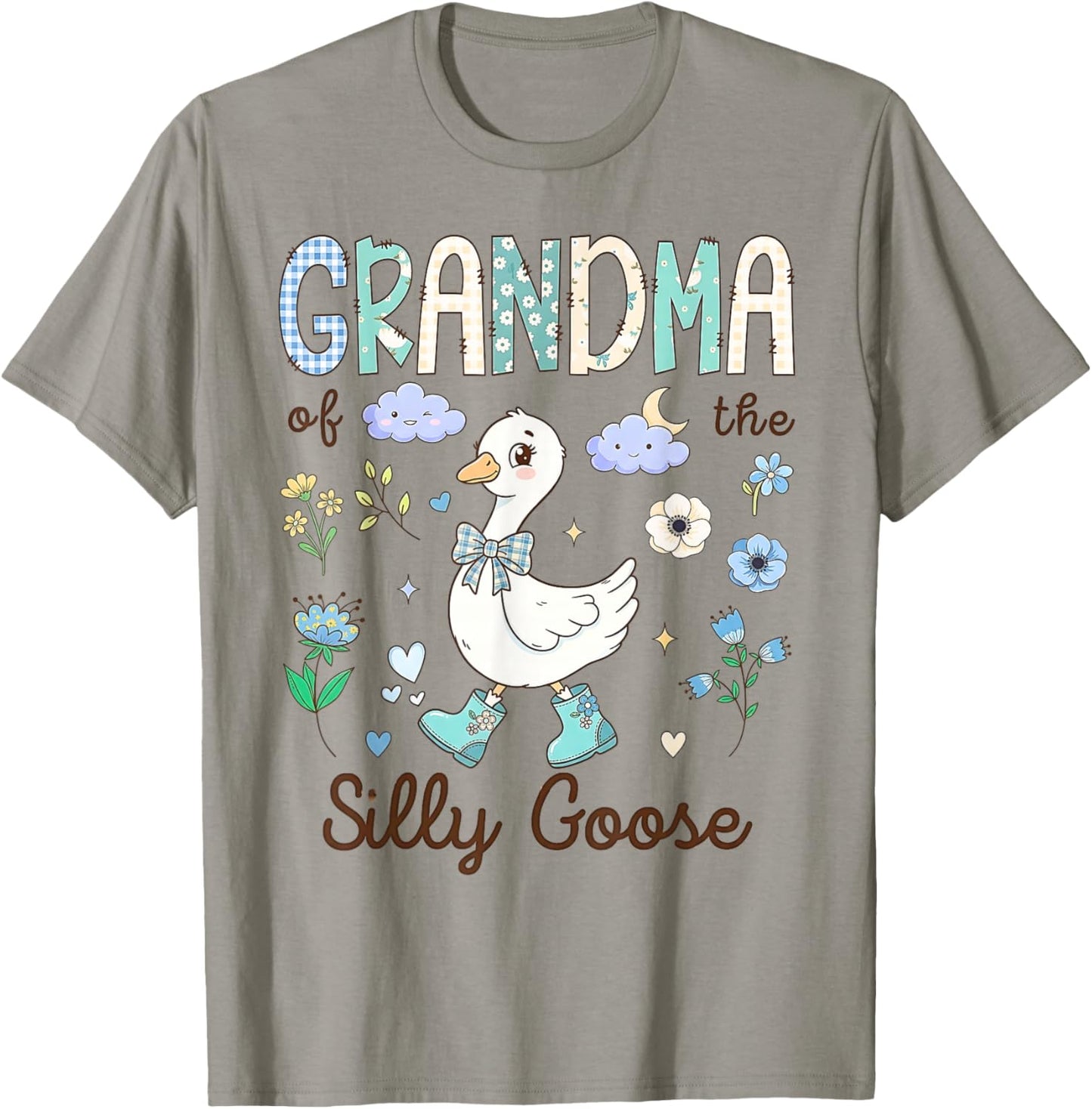 Grandma of The Silly Goose 1st Birthday Party Toddler Girls T-Shirt - T-Shirt | Sand
