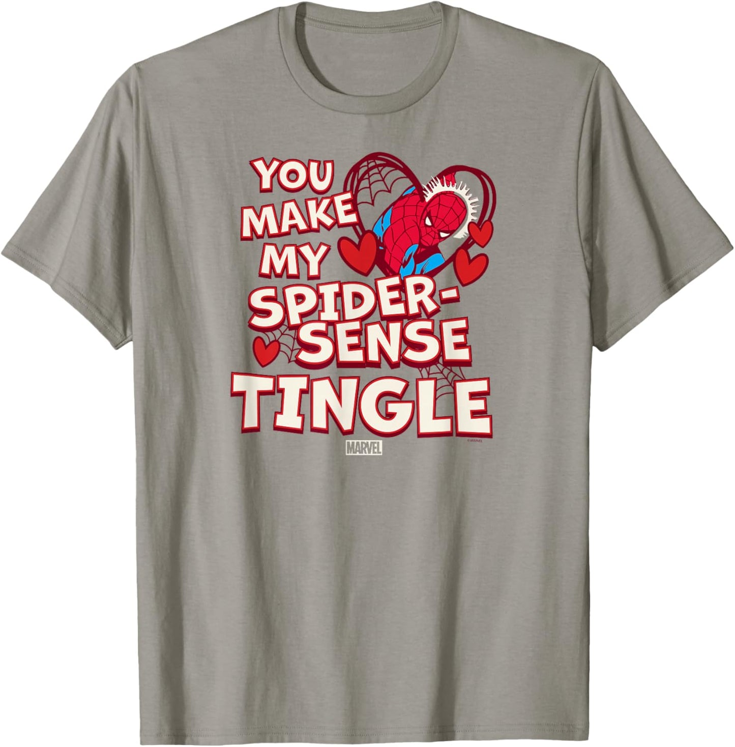 Spider-Man - You Make My Spider Sense Tingle Valentine's Day T-Shirt - T-Shirt | Sand