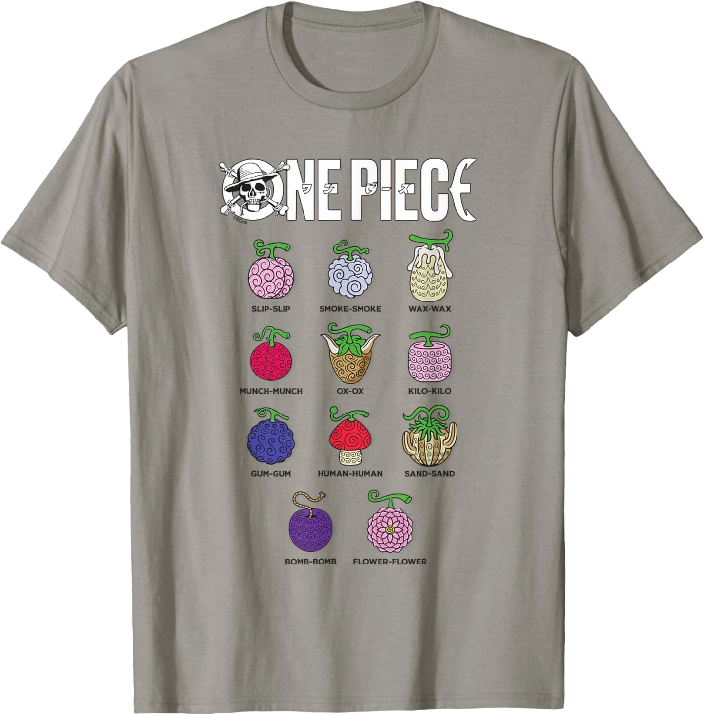 One Piece Devil Fruits T-Shirt - T-Shirt | Sand