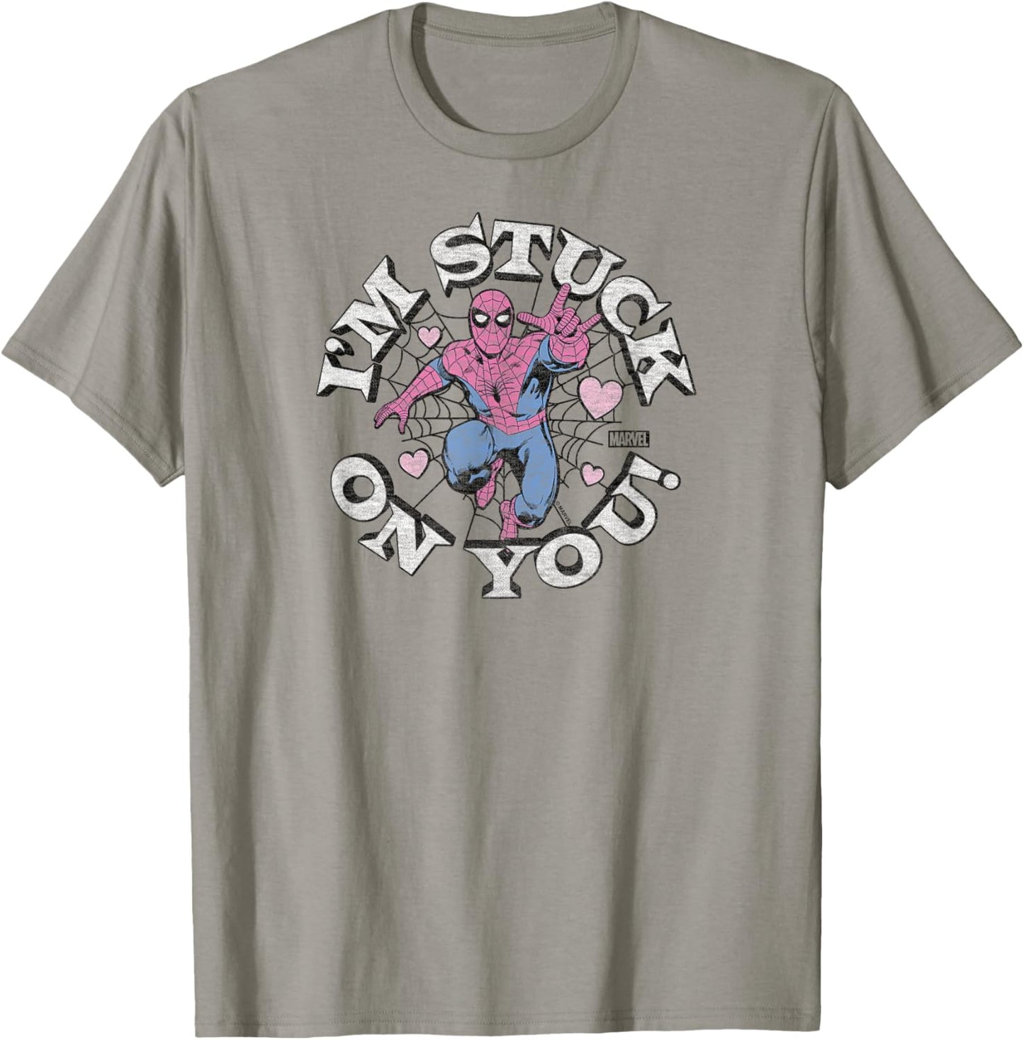 Spider-Man - I'm Stuck On You Valentine's Day T-Shirt - T-Shirt | Sand