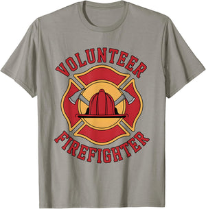 Volunteer Firefighter Proud Rescue Design T-Shirt - T-Shirt | Sand