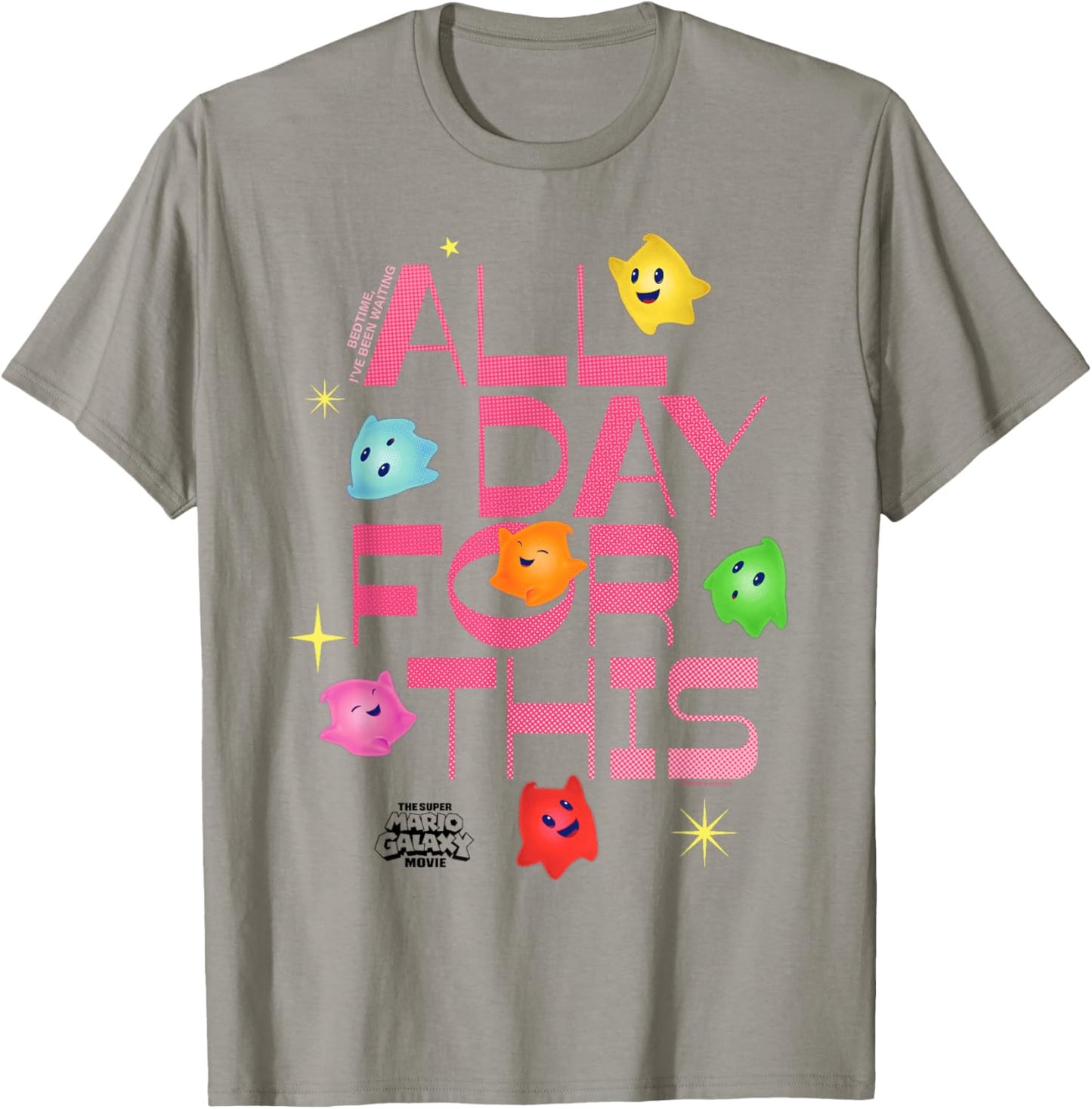 The Super Mario Galaxy Movie Luma Bedtime Crew Celebration T-Shirt - T-Shirt | Sand