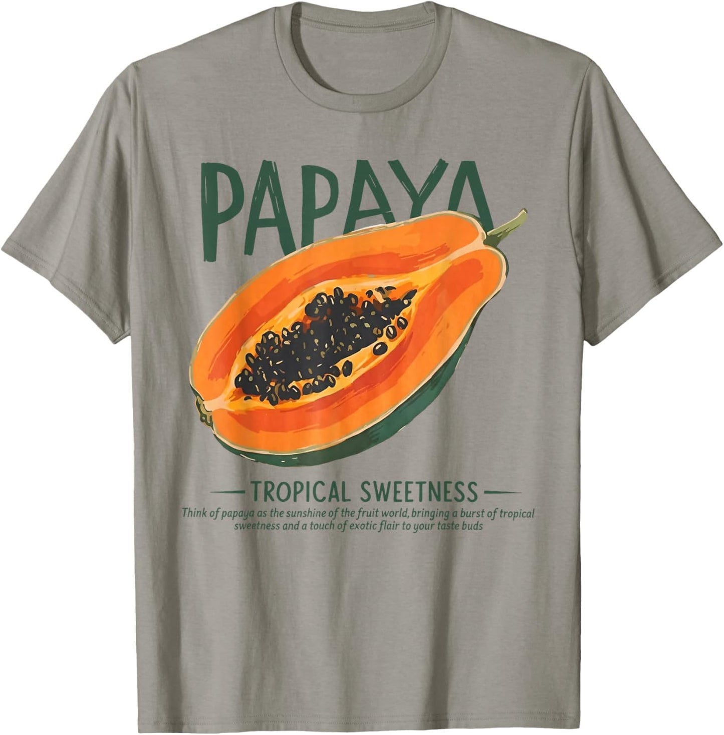 Papaya Tropical Sweetness T-Shirt - T-Shirt | Sand