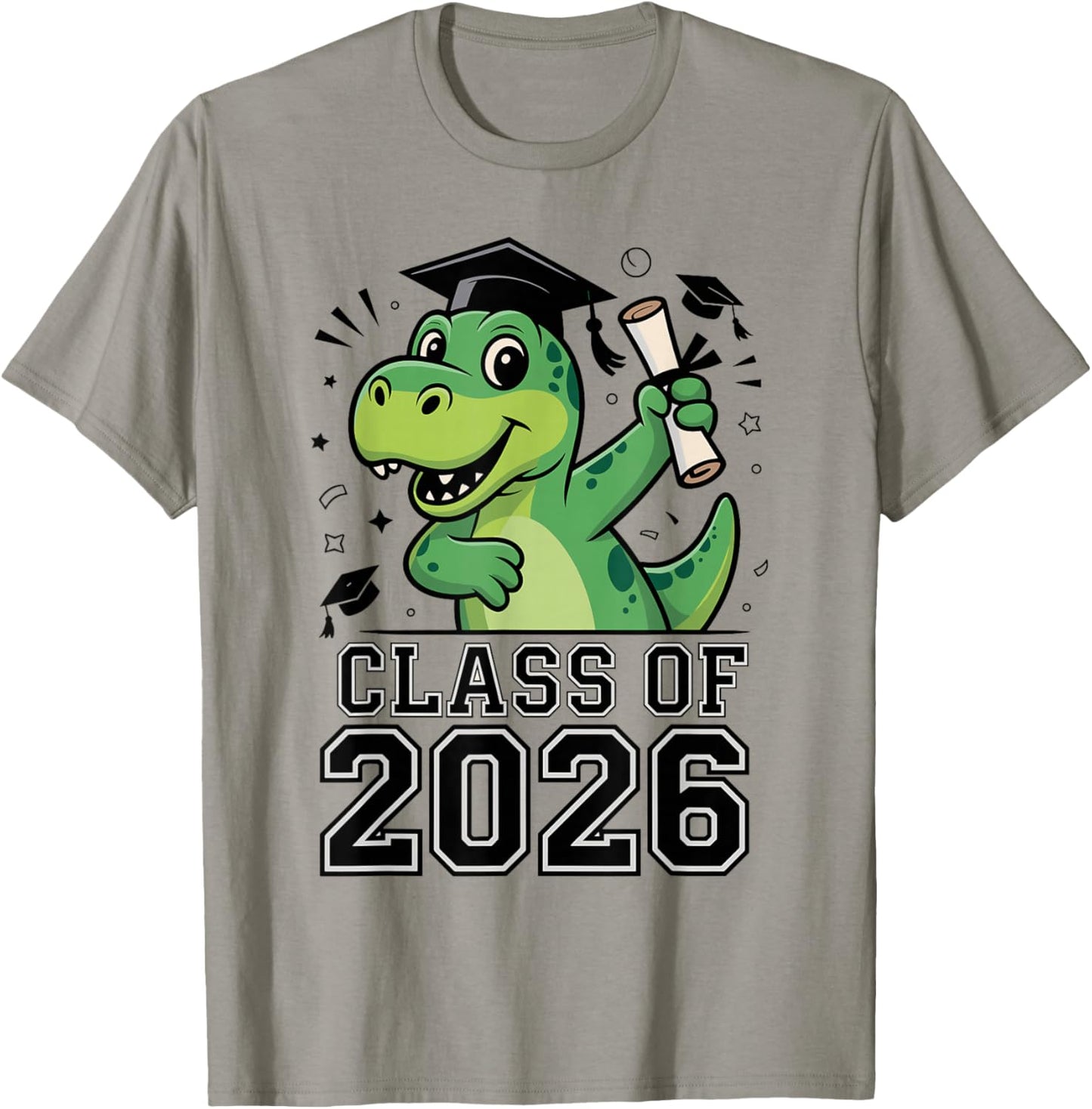 Class of 2026 Graduation T-Rex Elementary Graduate 2026 Kids T-Shirt - T-Shirt | Sand
