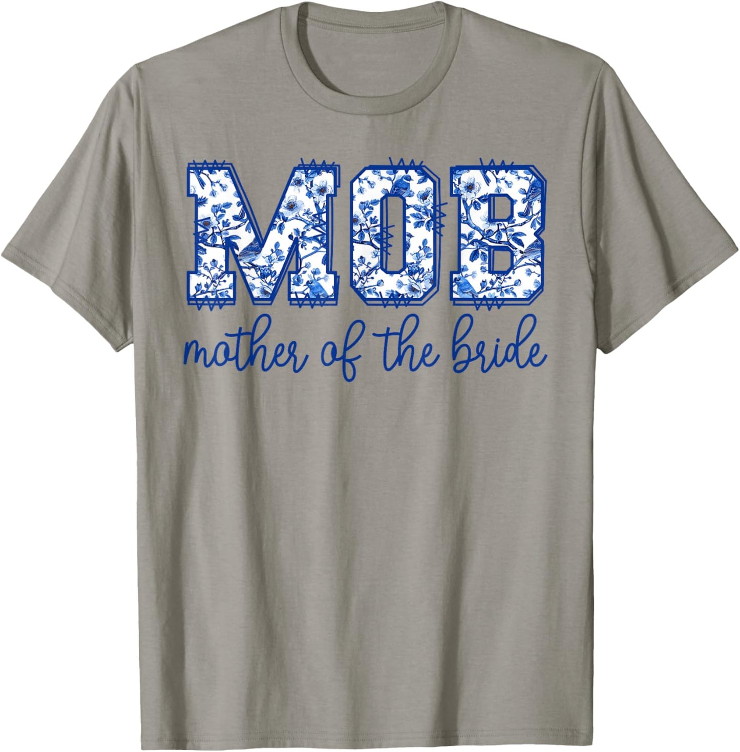 Mother Of The Bride MOD Toile Floral Matching Wedding Party T-Shirt - T-Shirt | Sand