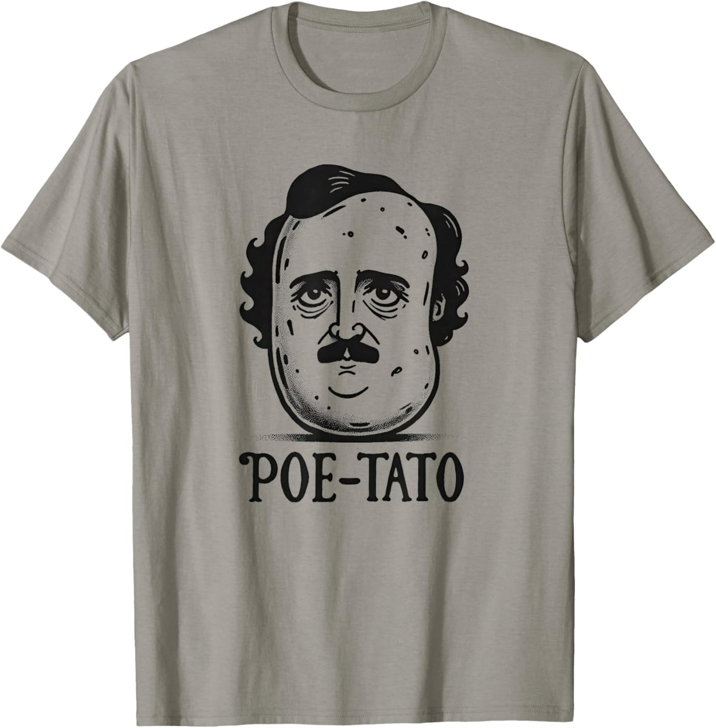 Edgar Allan Poe Poe-Tato Funny Food Pun T-Shirt - T-Shirt | Sand