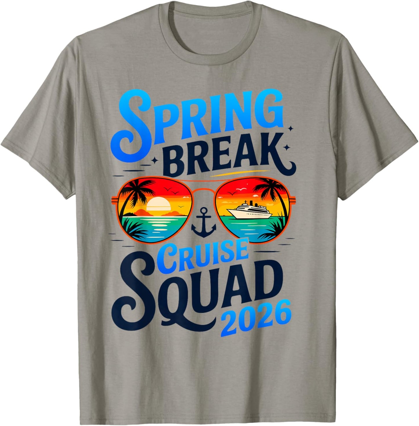 Spring Break Cruise 2026 Family Trip Matching T-Shirt - T-Shirt | Sand