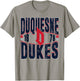 Duquesne Dukes Vintage 90's Retro White Officially Licensed T-Shirt - T-Shirt | Sand