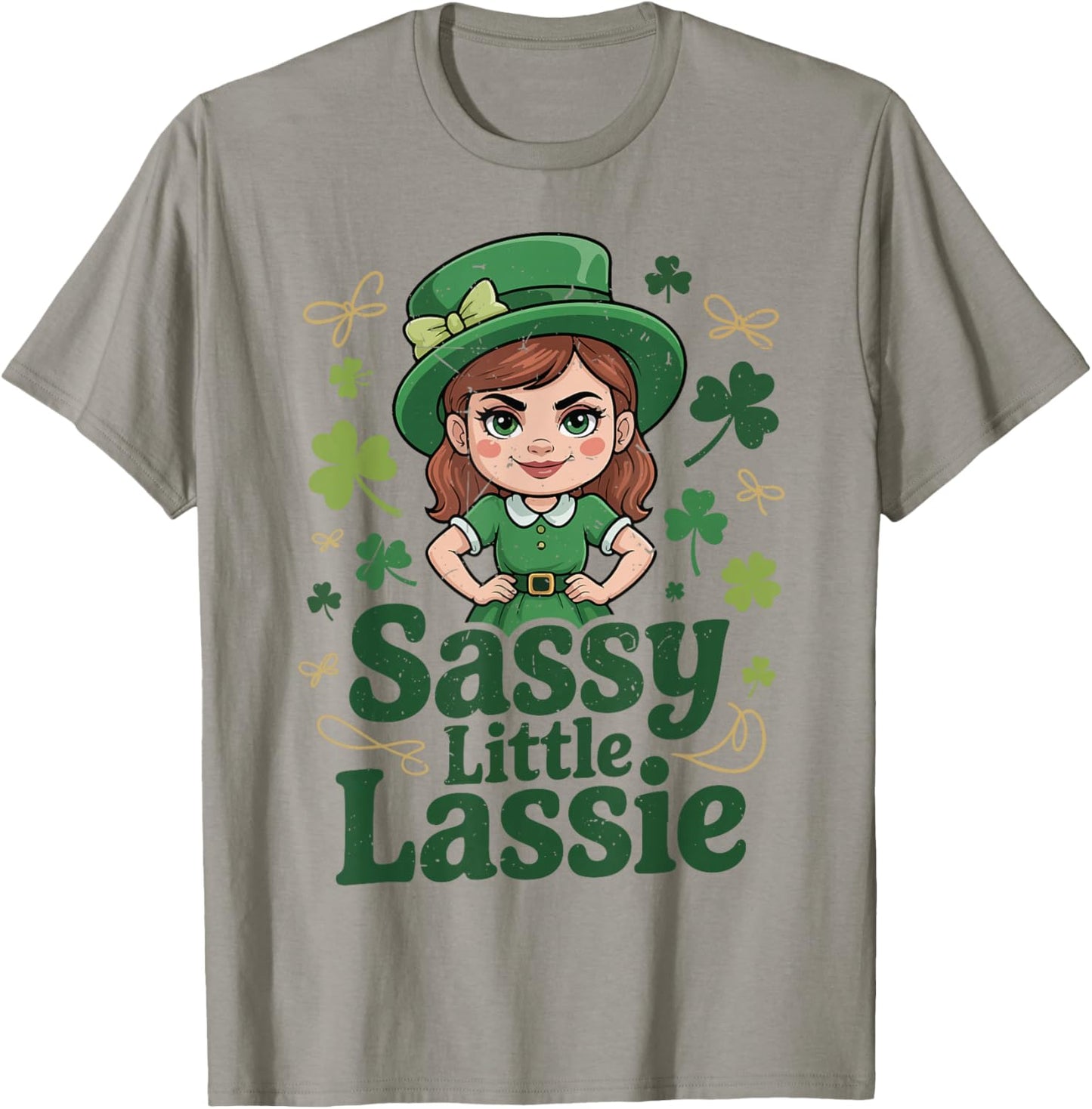 Baby Sassy Little Lassie Irish Girl St Patricks Day Toddler T-Shirt - T-Shirt | Sand