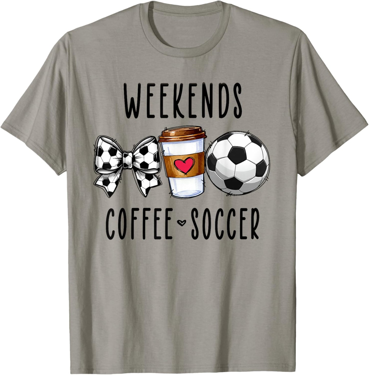 Weekends Coffee Soccer T-Shirt - T-Shirt | Sand