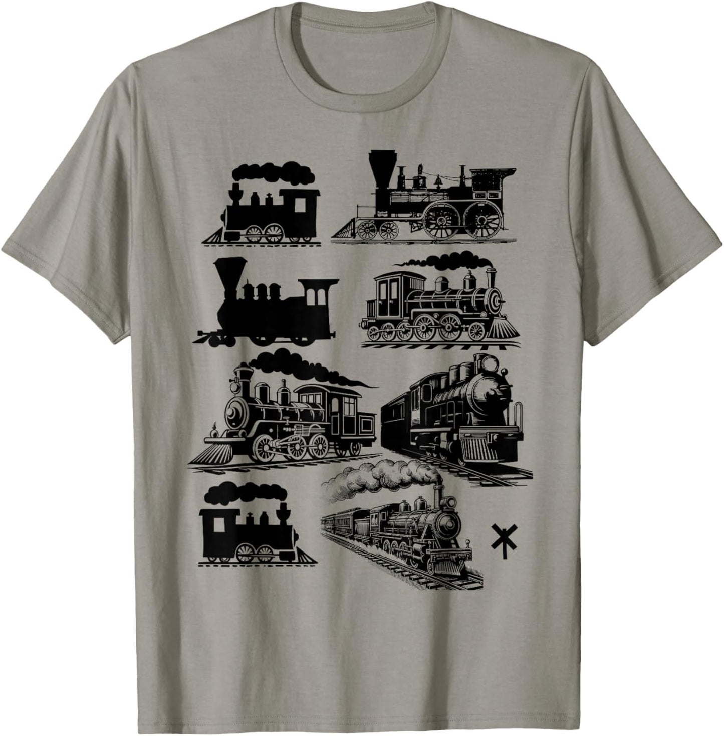Steam Engine Train Vintage Steam Train Locomotive T-Shirt - T-Shirt | Sand