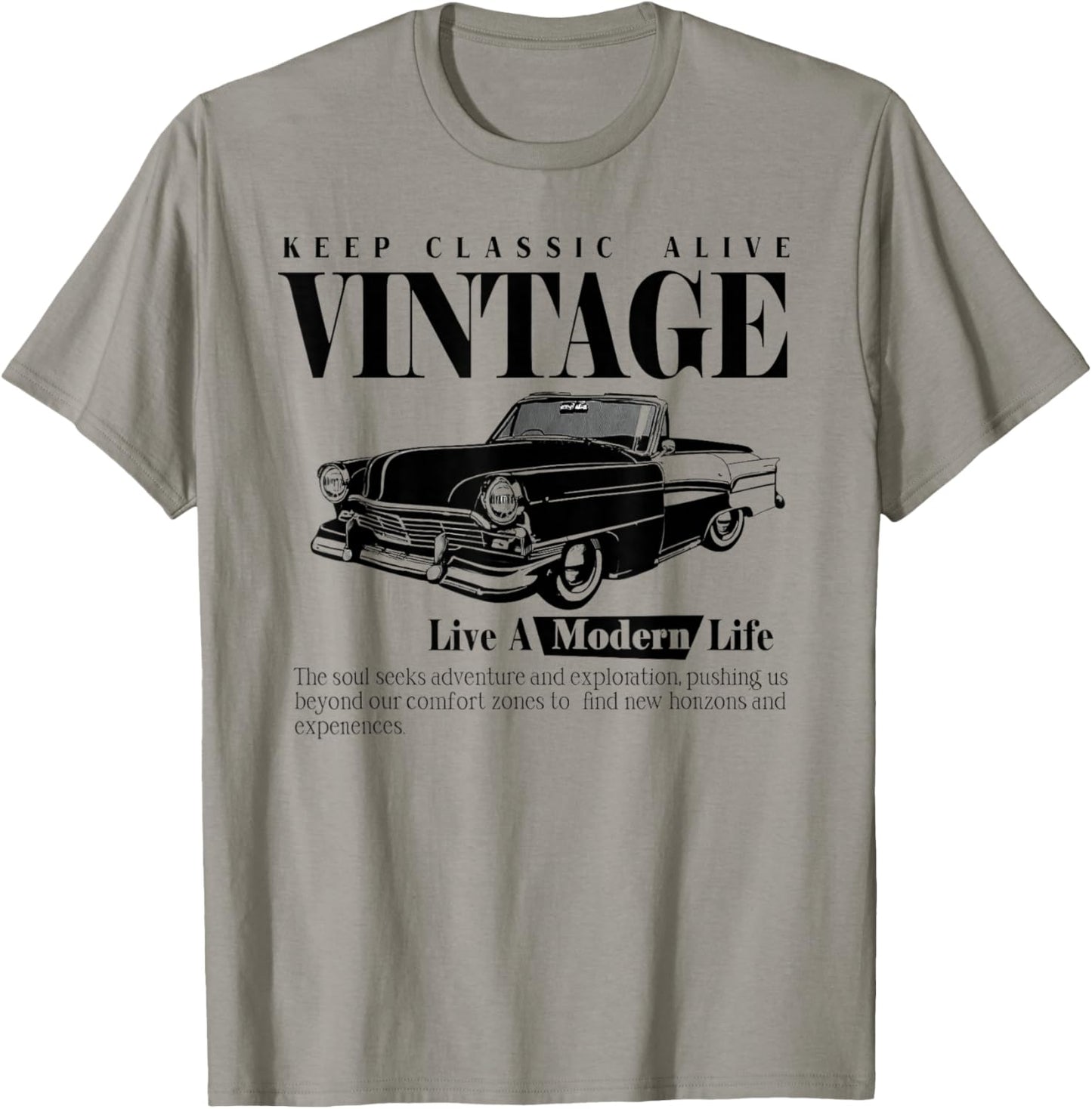 Keep Classic Alive Vintage Y2k T-Shirt - T-Shirt | Sand