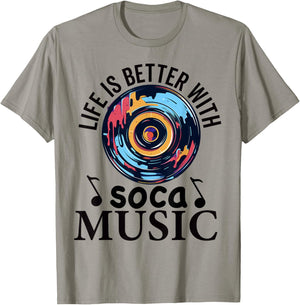 Soca For Sokah Music Trinidad & Tobacco Guyanese Carnival T-Shirt - T-Shirt | Sand