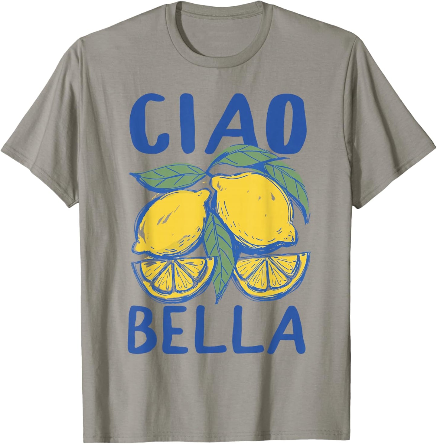 Ciao Bella Lemon Italian Summer Coastal Limoncello T-Shirt - T-Shirt | Sand