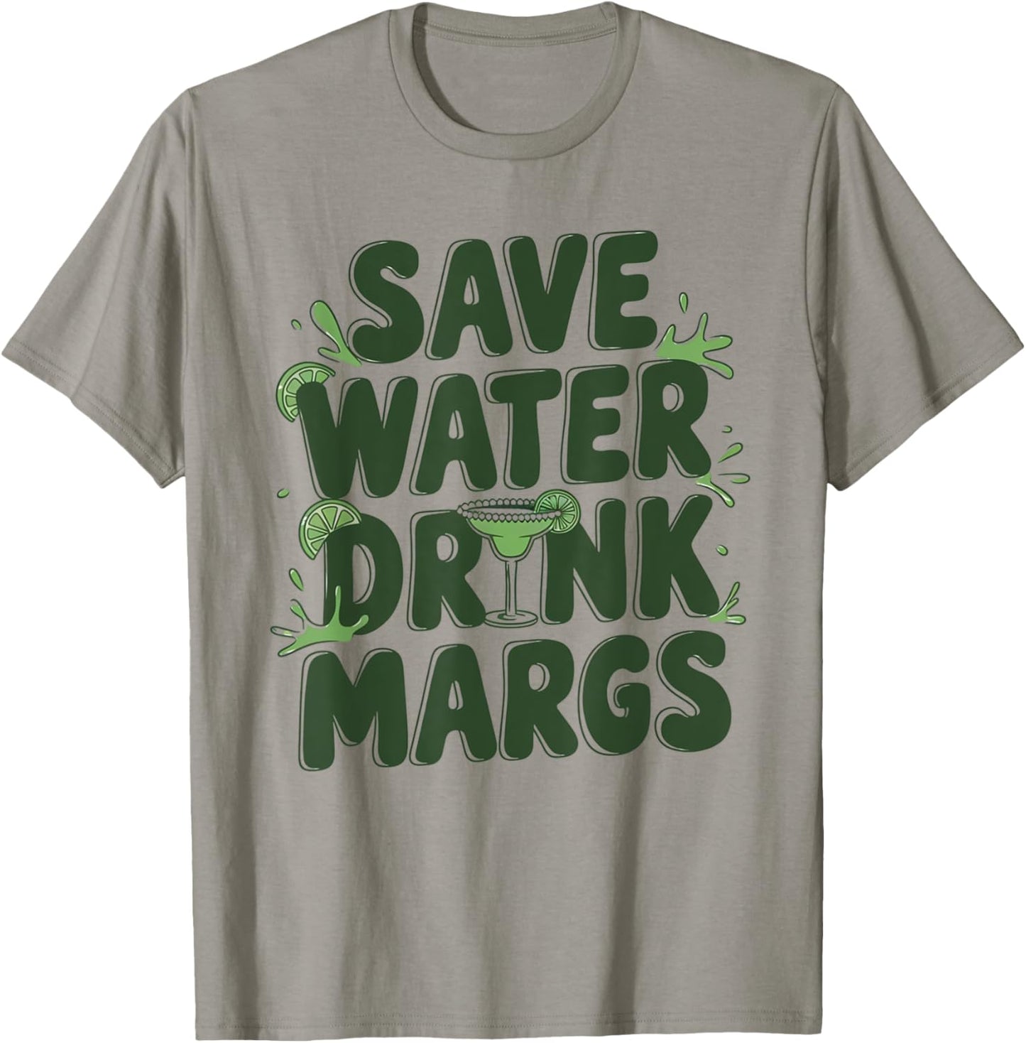 Mexican Fiesta Funny Party Mexico Save Water Drink Margs T-Shirt - T-Shirt | Sand