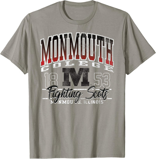 Monmouth College Fighting Scots Kicking It Red T-Shirt - T-Shirt | Sand