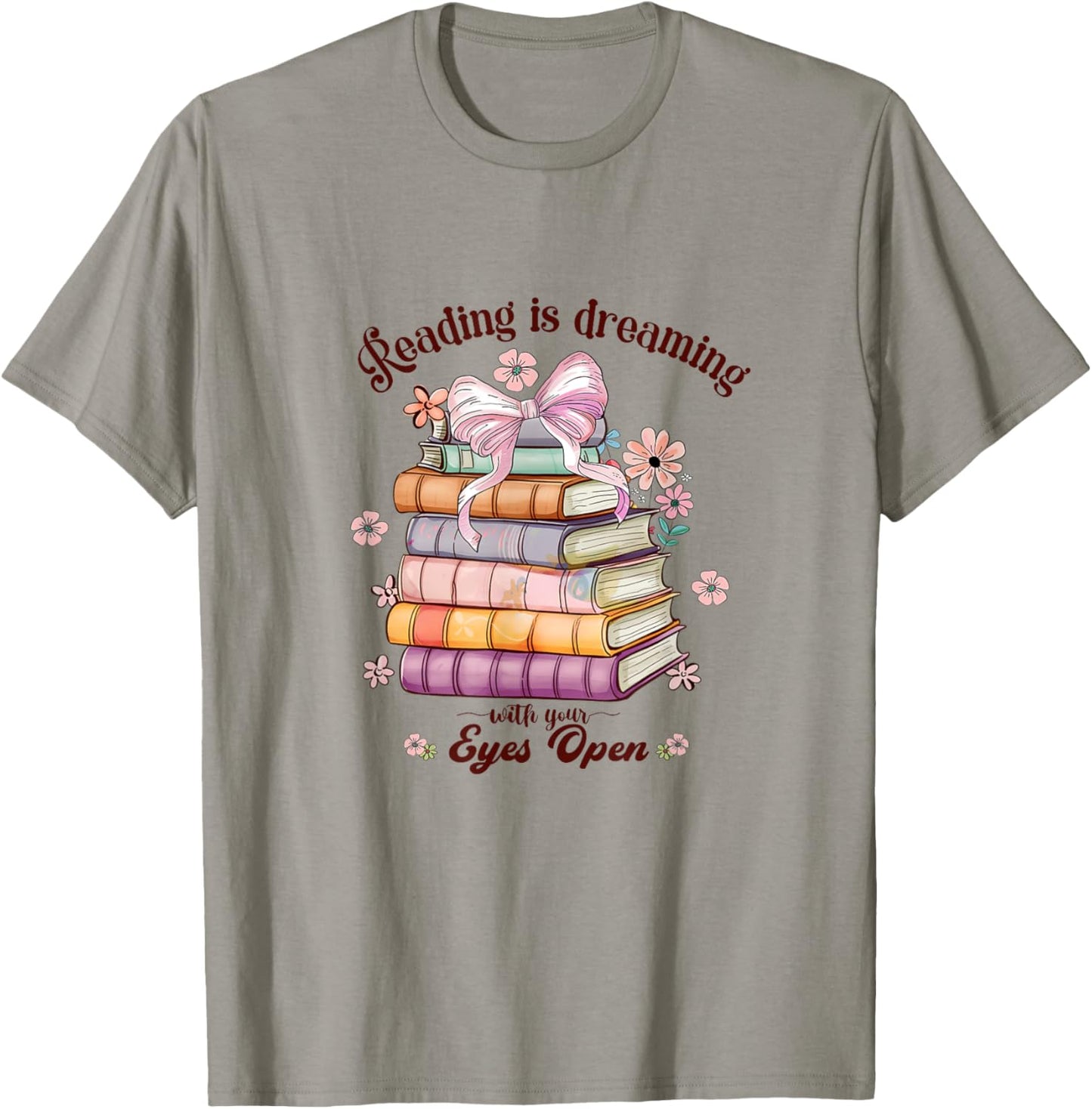 Reading is dreaming with your eyes open T-Shirt - T-Shirt | Sand