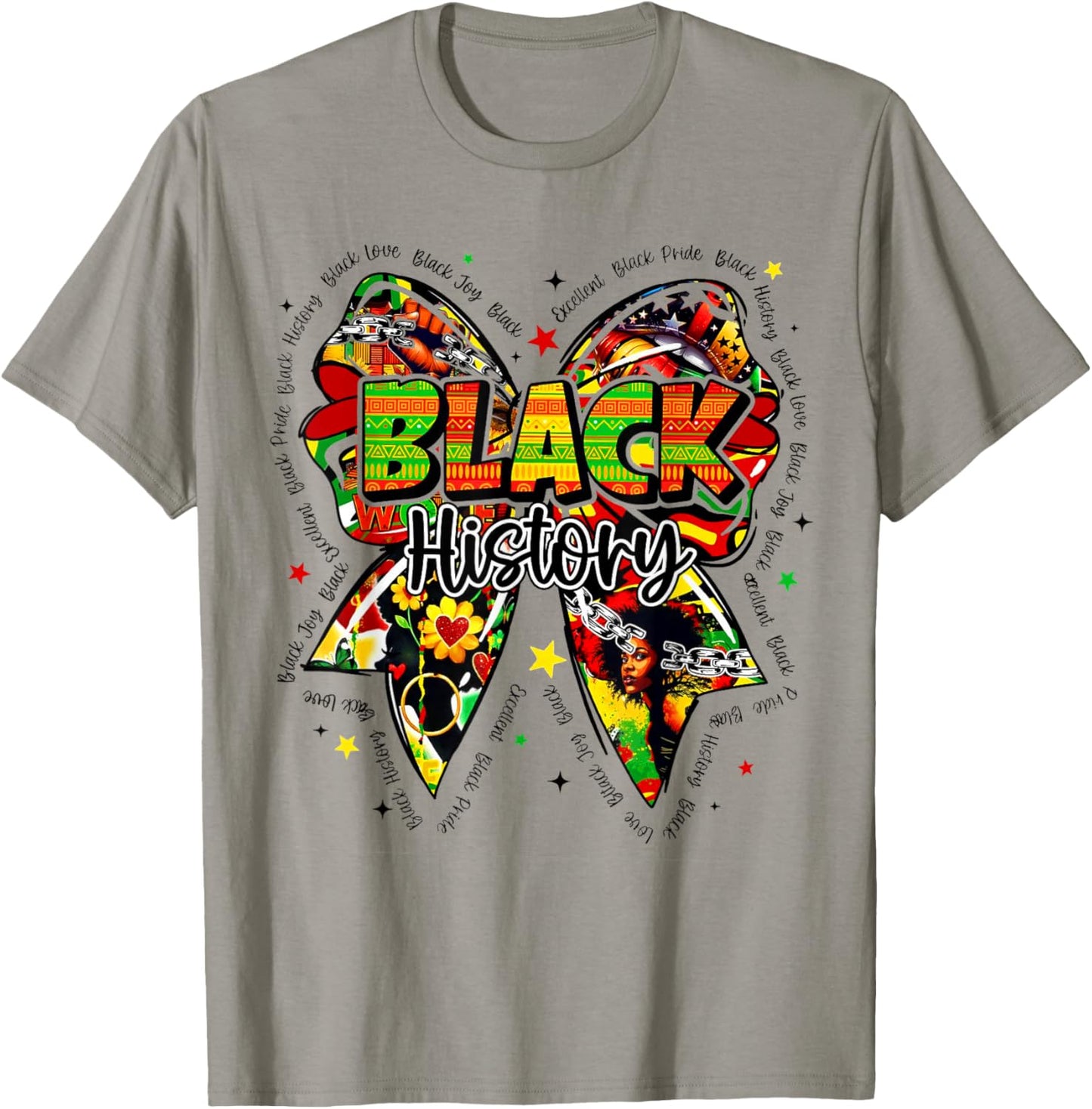 Black History Month, Coquette Bow T-Shirt - T-Shirt | Sand