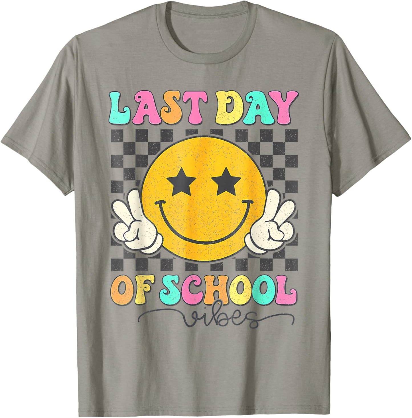 Last Day of School Vibes Cute End of School Kids Girls T-Shirt - T-Shirt | Sand