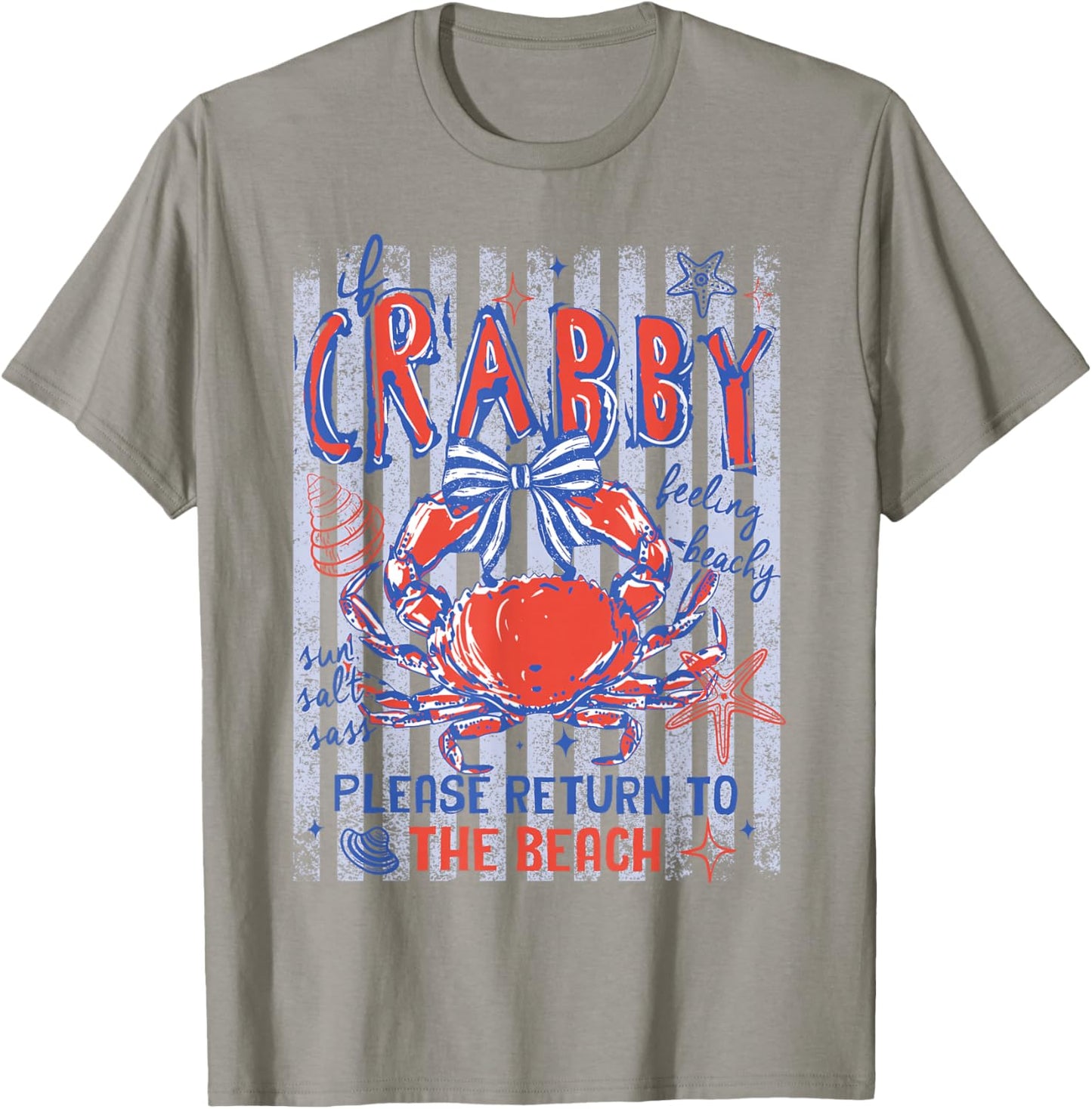 Crabby Please Return to The Beach Summer Vacation Hawaii T-Shirt - T-Shirt | Sand