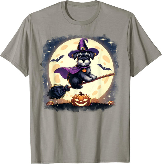Miniature Schnauzer Halloween Costume Dog Lover Women Girls T-Shirt - T-Shirt | Sand