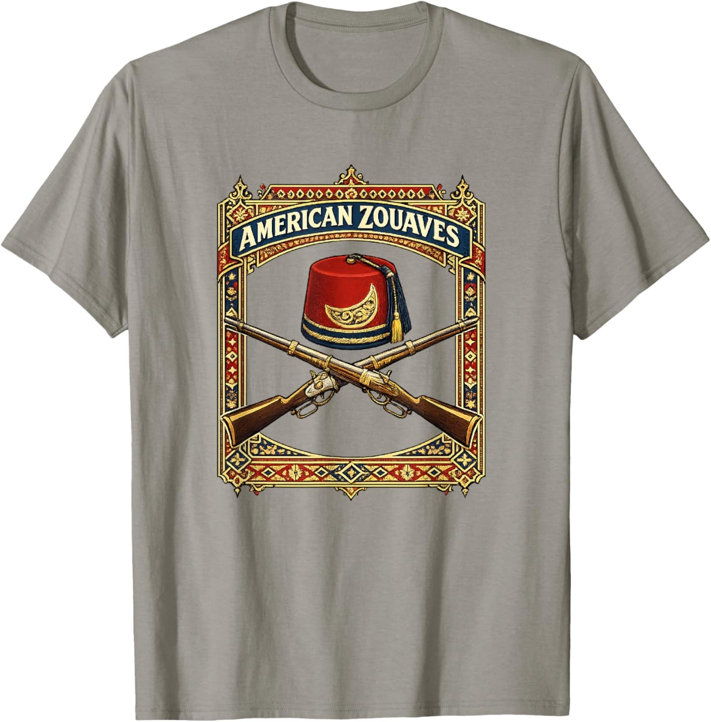American Zouaves Civil War History Military T-Shirt - T-Shirt | Sand