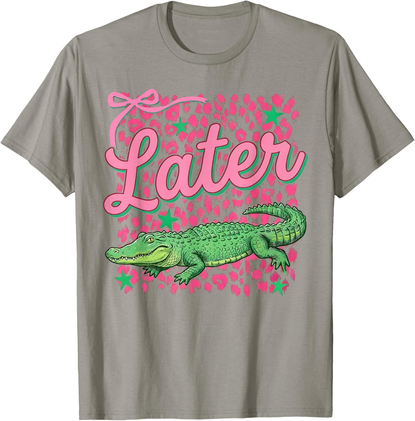 Funny Later Gator Sarcastic Saying Vintage Later Alligator T-Shirt - T-Shirt | Sand