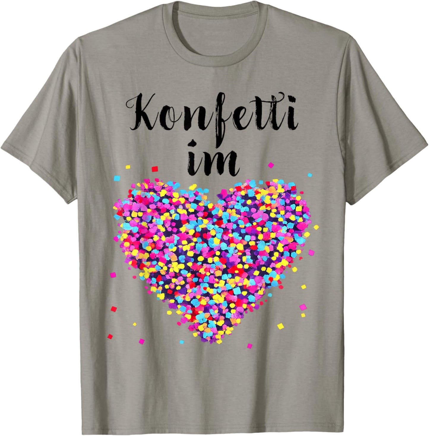 Confetti in Heart Fancy Dress Carnival Confetti Costume Outfit T-Shirt - T-Shirt | Sand