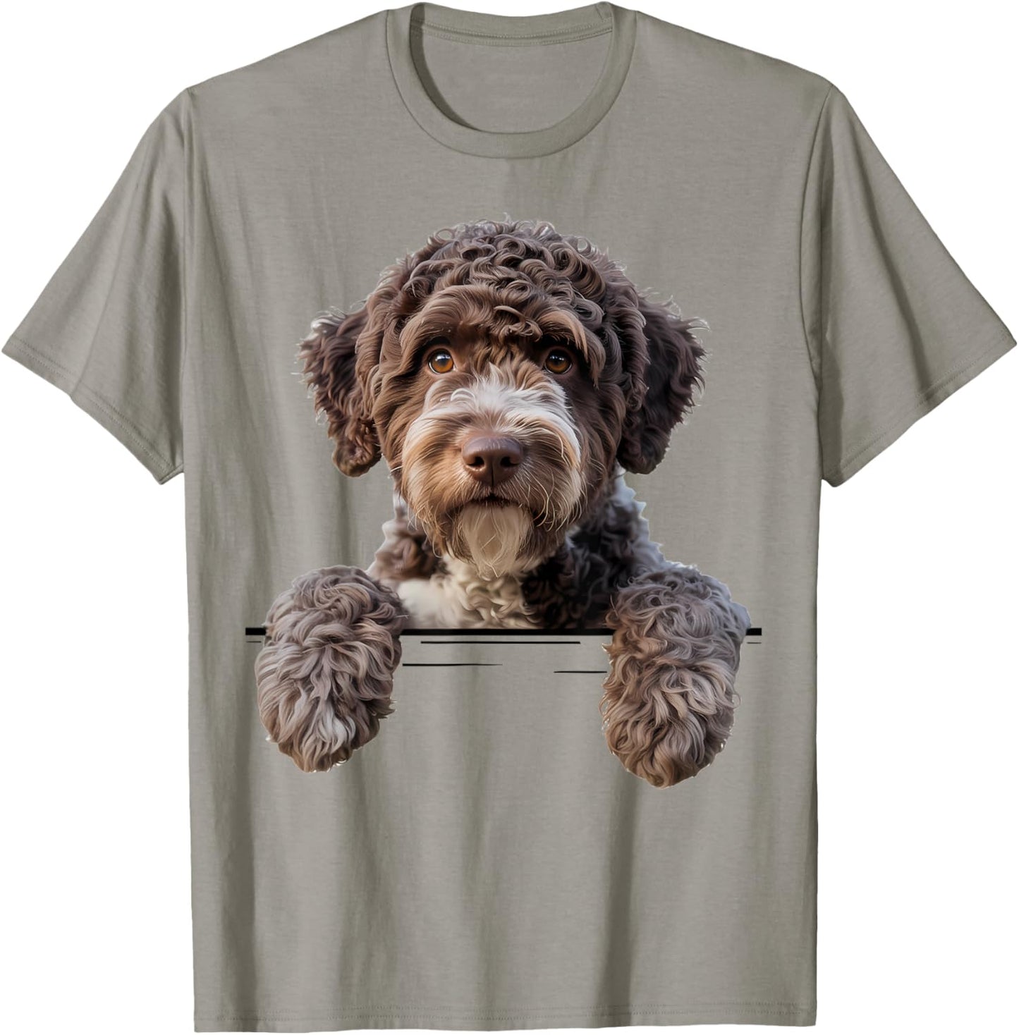 Lagotto Romagnolo Dog Italian Truffle T-Shirt - T-Shirt | Sand