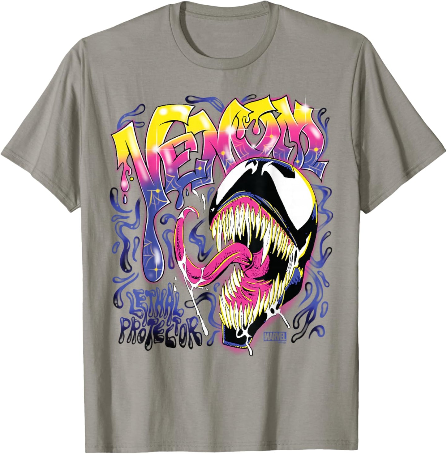 Venom - Spray Paint T-Shirt - T-Shirt | Sand