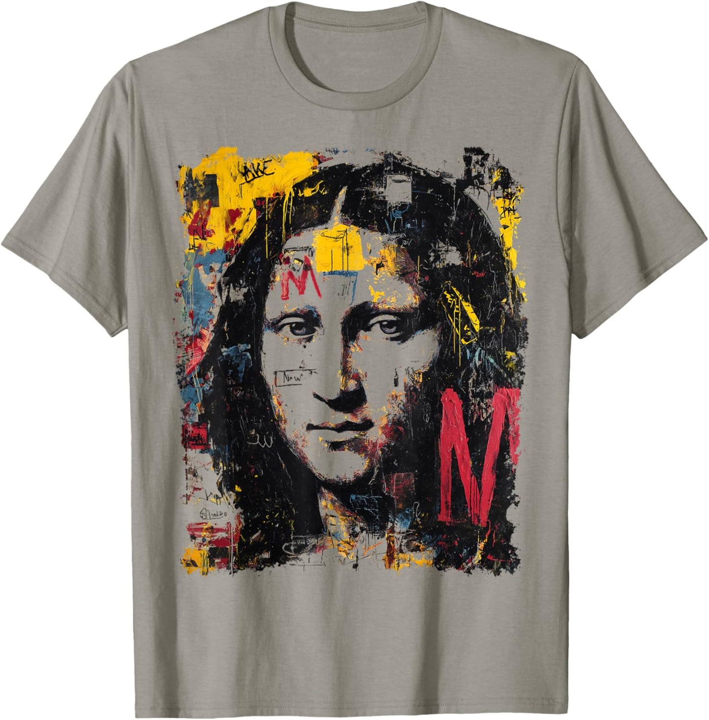 Designer Abstract Art Graphic T-Shirt - T-Shirt | Sand
