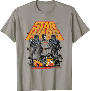 Star Wars Rogue One Orson Krennic Island Distressed T-Shirt - T-Shirt | Sand
